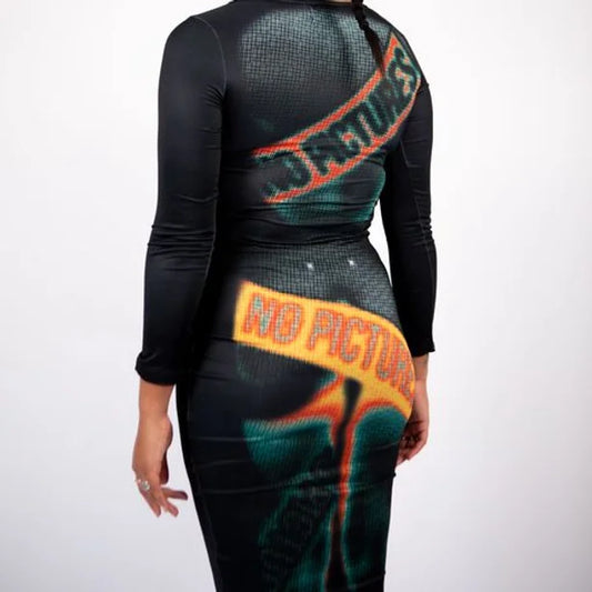 Long-Sleeve Combat Lounge Dress